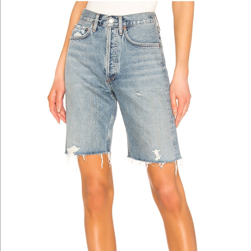 Agolde 90’s roundabout shorts.